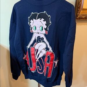 Vintage Betty Boop Graphic Sweatshirt
